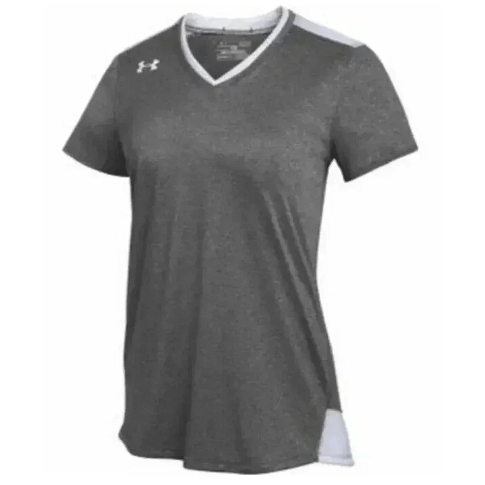 Under Armour Women’s Sporty Mesh Locker Tee Gray XS 1305512 NEW. 336